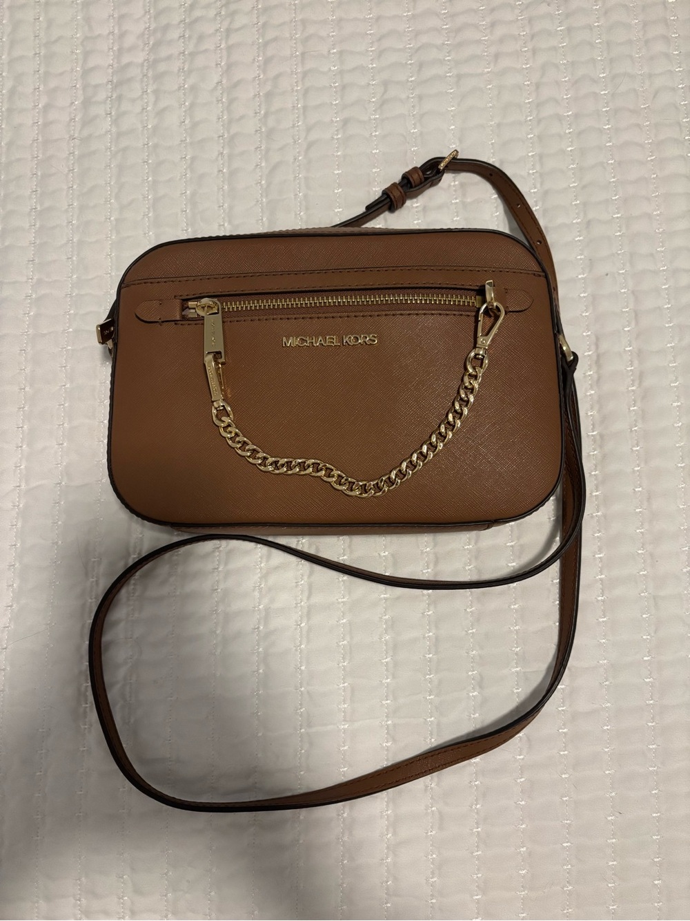 Michael Kors Medium Crossbody with Gold Chain Accent
